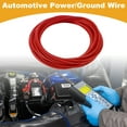 thumbnail image 2 of Unique Bargains 1 Pcs 16AWG Universal Ground Wire Car Radio, Automotive, Car speakers Power Wire Fully Insulated& Soft Touch Jacket TC Red 20FT, 2 of 7