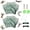 2Pcs 6 holes, variant on 1/2 Pcs Fishing Bait Trap Foldable Crab Crayfish Fish Minnow Crawdad Shrimp Net Cast Portable