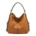 thumbnail image 2 of LHSHID High Quality Artificial Leather Ladies Hobo Top-handle Bags Women Shoulder Crossbody Bag Female Casual Large Totes Handbags, 2 of 6