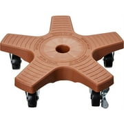 Bosmere Down Under Heavy Duty Plant Caddie with Wheels, Terracotta, 14-Inch