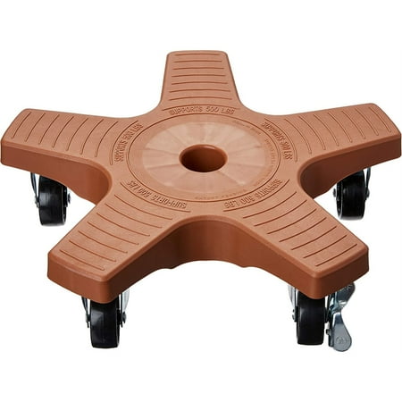 Bosmere Down Under Heavy Duty Plant Caddie with Wheels, Terracotta, 14-Inch