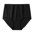 thumbnail image 4 of VBEWZET Seamless High‑Rise Ladies Briefs, Thin Ice‑Silk No‑Show Daily‑Wear Triangle Panties Black S, 4 of 4
