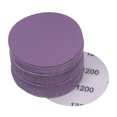 thumbnail image 1 of Unique Bargains 30 Pack 3-Inch Purple Sanding Discs 1200 Grits Hook & Loop Professional Aluminum Oxide Sandpaper, 1 of 5
