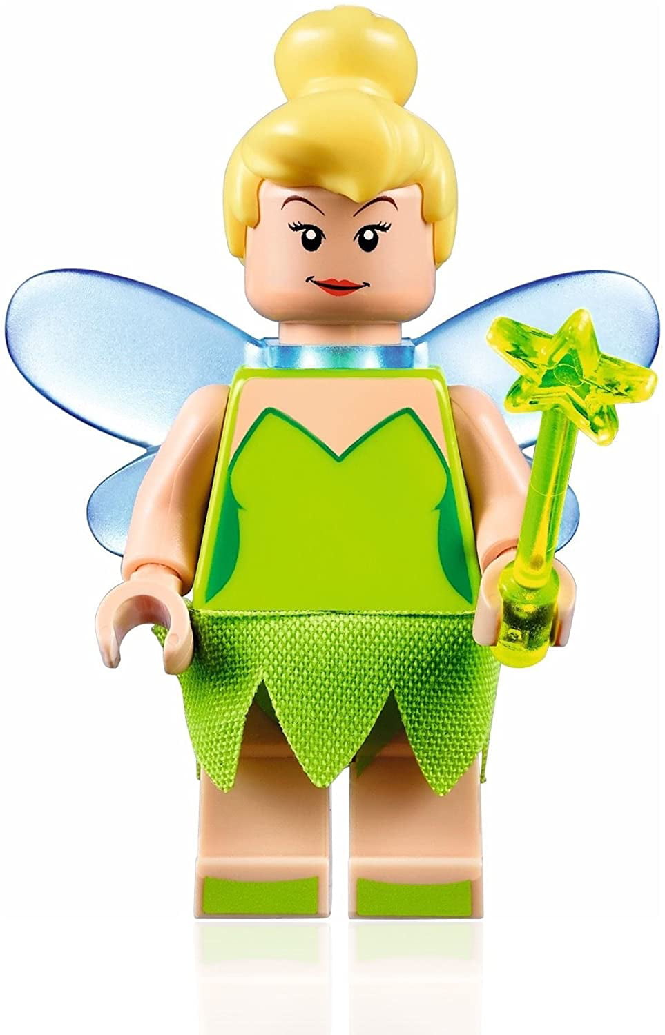 Lego mini figure 2 Trans Neon Green wand NEW 