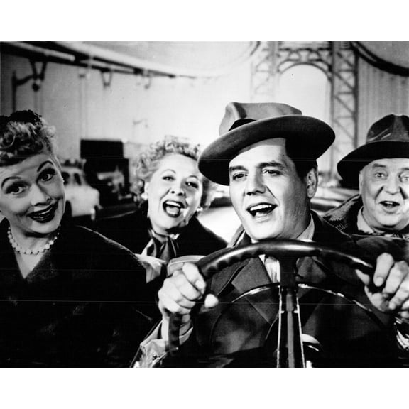 I Love Lucy California Here We Come Lucy Desi Ethel & Fred in car 11x17 poster