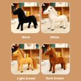 thumbnail image 4 of Jouet en Peluche Poney Réaliste Cheval de Simulation Animal en Peluche - Design de Course Réaliste, Ornement de Poupée Doux et Câlin pour Cadeaux pour Enfants et Déco de Chambre, 4 of 8