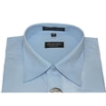 thumbnail image 5 of Mens Milani dress shirt soft cotton Blend easy wash business long sleeves Blue, 5 of 6