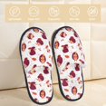 thumbnail image 2 of Fotbe Cartoon Hedgehogs Pantuflas Peludas para Mujer con Estampado, Zapatillas de Peluche, Zapatos de Invierno para Casa, Uso Interior y Exterior-Medium, 2 of 8