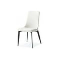 thumbnail image 2 of Homeroots Kitchen & Dining White Faux Leather Metal Dining Chair 370666-White, 2 of 3