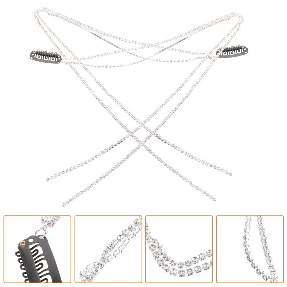 Luxshiny 2Ud Cadena Para Plata Con Para Estilo En Eventos Y Uso Diario