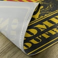 thumbnail image 5 of Ambesonne Zombie Place Mats Set of 4, Grunge Horror Sign, Standard Size, Earth Yellow Grey Red, 5 of 6