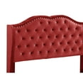thumbnail image 3 of Glory Furniture Joy G1933-QB-UP Queen Upholstered Bed , CHERRY, 3 of 4