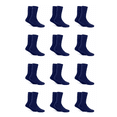 thumbnail image 2 of Fruit of the Loom Calcetin para Niño, Talla Grande, Color Marino, 12 Pares, 2 of 7