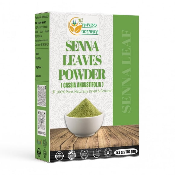 Hoja de Senna en polvo Herbs Botanica 100% pura Senna Alexandrina