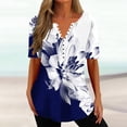 thumbnail image 2 of Dyegold Womens Tops Dressy Casual Summer Summer Tops For Women Mesh Sheer Short Sleeve Plus Size, 2 of 5