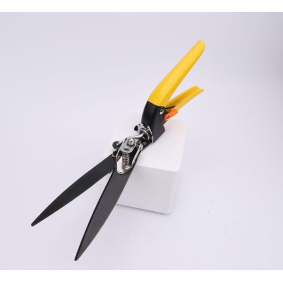 LEEYNEER Upgraded Grass Shears Grass Trimming Shears Hand Grass Clippers Gardening Scissors for Garden Lawn Edges