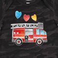 thumbnail image 4 of Inktastic Valentine's Day Fire Truck with Hearts Boys or Girls Baby Bodysuit, 4 of 5