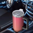 thumbnail image 6 of 40oz Tumbler with Handle and Straw, Vacuum Insulated Stainless Steel Travel Mug, Fits Car Cup Holder, Gradient Print, 6 of 6