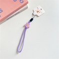 thumbnail image 1 of Jewelry Keys Short Rope Phone Charms Hand Strap Flowers Phone Strap Wrist Hand Lanyard Mobile Phone Lanyard Phone Hanging Rope 03, 1 of 6
