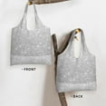 thumbnail image 2 of Vsdgher Silver Glitter Print canvas Tote Bag, Lightweight Cloth Bags, Suitable for shopping, groceries, travel, 2 of 4
