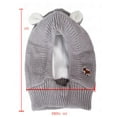 thumbnail image 3 of Dog Ear Muffs Noise Protection with Ear Warmth - Knitted Hat Size 14.96x9.45 Inches (Black), 3 of 6