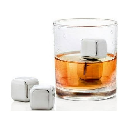 

Stainless Steel Ice Cubes Set of 4