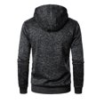 thumbnail image 4 of FRSASU Men's Zip up Hoodies Casual Long Sleeve Full Zipper Knit Cardigan Sweater Jacket Dark Gray, 4 of 5