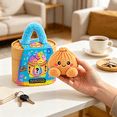 thumbnail image 5 of 2026 Plush Dumpling Squishy Mystery, Stuffed Dumpling Squishies Plushies Fidget Toy, Simulated Steamer & Fuzzy Handle, Christmas Surprise Stress Relief Collectible Toy Orange, 5 of 7