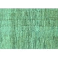 thumbnail image 1 of Ahgly Company Indoor Rectangle Abstract Turquoise Blue Modern Area Rugs, 2' x 4', 1 of 4
