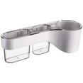 thumbnail image 1 of Kitchen-dream Haartrocknerhalter,Fönhalter Ohne Bohren, Fönhalter mit 2 Ablagefächer, Badezimmer Ablage-Grau, 1 of 5
