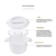 thumbnail image 5 of Microwave Rice Cooker - Non-Stick Microwave Steamer, 1.8L Container Perfect for Small Kitchens, Dorms, Singles & Quick Meals (1.8L), 5 of 5