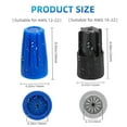 thumbnail image 2 of 40PCS Waterproof Outdoor Wire Electrical Connectors,Sealant Twist Nuts Caps Cable Terminal Connector Gel for Landscape Light, Building Application, Wet Location Installation, 22AWG-12AWG, Black&Blue, 2 of 7