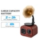 thumbnail image 3 of Altavoz Bluetooth Retro con Diseño de Fonógrafo - Madera Roja, Radio, TF Card y Batería Recargable  

(Nota: Este título en español de México cumple con los requisitos de longitud y ofrece una, 3 of 6