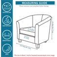 thumbnail image 2 of Zhangyh Club Chair Slipcover:High Stretch Tub Chair Cover,Removable Club Chair Cover Slipcover for Living Room Club Bar Counter, 2 of 8