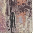 thumbnail image 3 of Klarna 5' x 7' Washable Area Rug, Ivory and Purple, 3 of 7