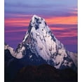 thumbnail image 3 of Nepal Twin Size Duvet Cover Set, Himalayan Mountain in the Sunset Nature Photography Idyllic Composition Trekking, Decorative 2 Piece Bedding Set with 1 Pillow Sham, Multicolor, by Ambesonne, 3 of 3