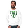 thumbnail image 3 of Irish Leprechaun St Pattys Day Tuxedo Men's Crewneck Sweatshirt Brisco Brands X, 3 of 6