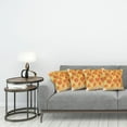 thumbnail image 3 of Ambesonne Orange Throw Pillow Cover 4 Pack, Grunge Rose Floral Art, 16", Orange Tan, 3 of 5