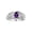 Amethyst, variant on Men's Rings Sterling Silver Rings Classic Designer Style 8X6MM Oval Gemstone & Diamond Ring Amethyst February Birthstone Rings For Men Size 9