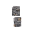 thumbnail image 3 of WallWell Cedar Gray 3D Faux Stone Corner Panels, Waterproof High-Density Polyurethane Siding Accessory, 24.88 in. High x 15.63 in. Return, 2-Piece Set, 3 of 4