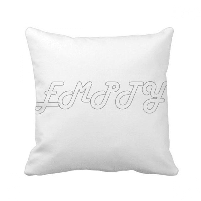 Stylish Characters Empty Throw Pillow Sleeping Sofa Cushion Cover
