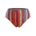 thumbnail image 3 of Rosegal Women Plus Size Flutter Sleeve Colorful Striped Skirted Two Piece Swimwear Multi 2X, 3 of 6