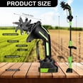 thumbnail image 6 of 2-in-1 Cordless Tiller & Cultivator with Extension Pole, 24V Battery Powered Handheld Garden Tiller, Electric Soil Cultivator for Weeding and Aerating, Yard & Lawn (with Extension Pole, 2 Battery), 6 of 7