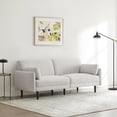 thumbnail image 2 of CHITA Mid-Century Modern Sofa, Fabric Couch for Living Room with Solid Wood Leg, 73''W, Ivory White, 2 of 13