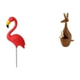 thumbnail image 1 of Estatua de estaca de jardín,Adorno de flamenco para jardín,patio,porche,Estatua de flamenco,estatuilla,escultura,exterior,playa,estatua,Estatua Figura de animal Artesanía, 1 of 8
