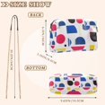 thumbnail image 4 of FORMRS Women Crossbody Purse with Chain Strap Vegan Leather Shoulder Handbag, Blue Retro Shapes, 4 of 7