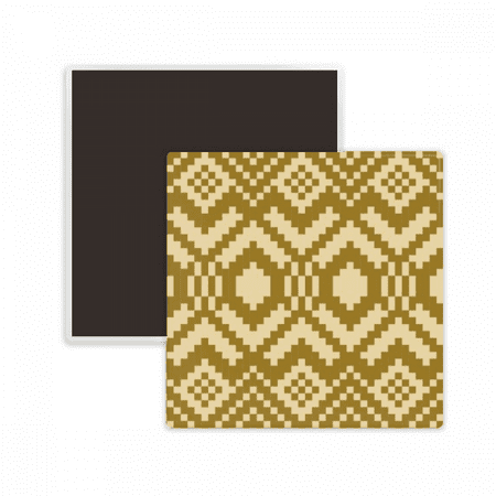 

Symmetrical Square Hexagonal Pattern Square Ceracs Fridge Magnet Keepsake Memento