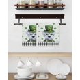 thumbnail image 3 of St. Patrick's Day Kitchen Dish Towels for Drying Dishes Set of 2, Cute Puppy Lucky Shamrock Black Plaid Waffle Weave Microfiber Hand Tea Bathroom Towels Quick Dry & Absorbent Towel 15.7x23.6, 3 of 7