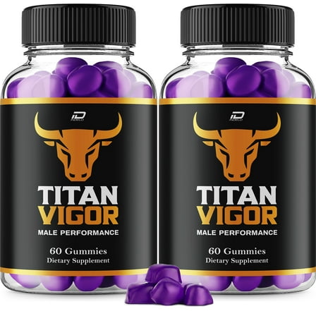 Titan Vigor Gummies for Men – TitanVigor  Gummy Natural Blend Reviews, 2 Pack, 120 Gummies