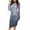 Blue, variant on Sentmoon Womens Dresses Long Sleeve Crew Neck Plus Size Formal Dresses for Women Glitter Print Loose Fall Wedding Guest Dresses for Women Trendy for Fall Hiking XXL